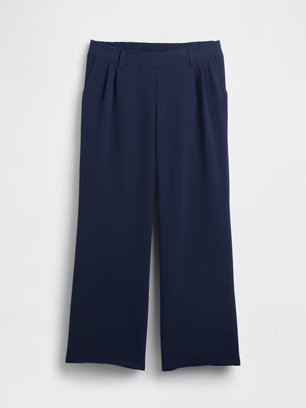 GAP Maternity Under Belly 365 Wide-Leg Trousers in Navy